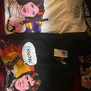 Han and Leía couple’s tees